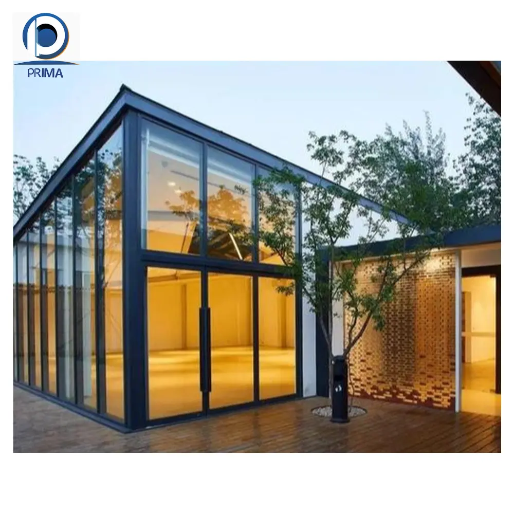 Usine chinoise salle de soleil personnalisée salle de verre extérieure pour jardin maison en verre