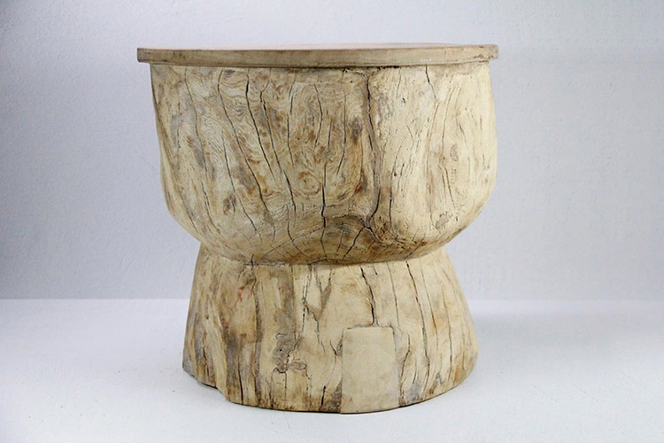 Natural, bleached teak