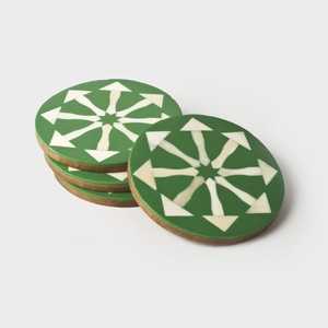 Đầy Màu sắc tre bảng Coaster Set khuyến mại xương <span class=keywords><strong>Inlay</strong></span> trang trí cốc cà phê đế lót ly bán hàng trực tuyến cho <span class=keywords><strong>Slate</strong></span> ăn uống phục vụ - Product Image 4