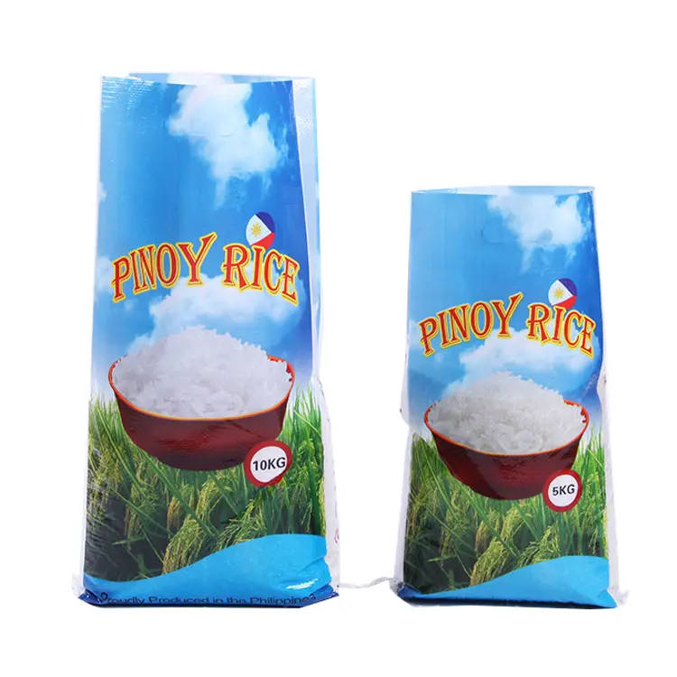 25kg 50kg100kgボップ穀物包装Ppプラスチック織りラミネートライストウモロコシ種子バッグ米粉袋
