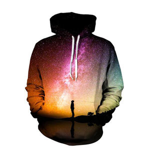 เสื้อสเวตเตอร์คอกลมสำหรับผู้ชายพิมพ์ลาย3D ผ้าโพลีเอสเตอร์100% มีฮู้ดพิมพ์ลายตัวอักษร - Product Image 4
