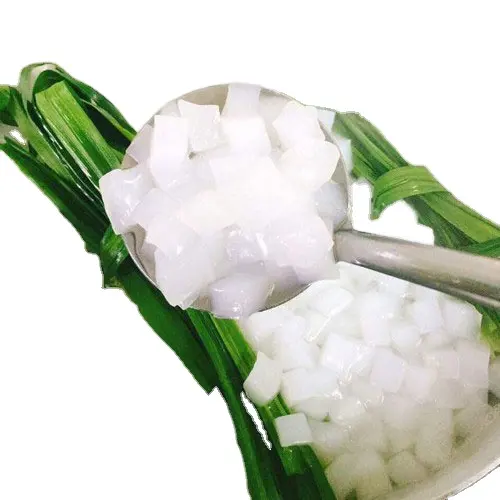 Nata De Coco Vietnam per Boba Topping Juice / Raw Nata de Coco per budino Jelly Coconut Ice Cream