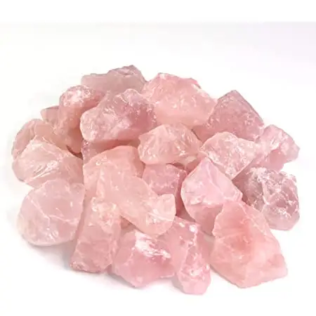 Piedra caída de cuarzo rosa, venta al por mayor, grava Natural, piedra preciosa triturada áspera, Guijarro Rosa Natural en; 7903232 Craftsman