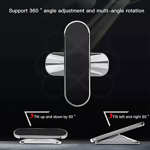 Leadingplus üst evrensel manyetik araç telefonu tutucu standı Mini çok fonksiyonlu mıknatıs duvar araç tutucu braketi cep telefonu tutucu - Product Image 4