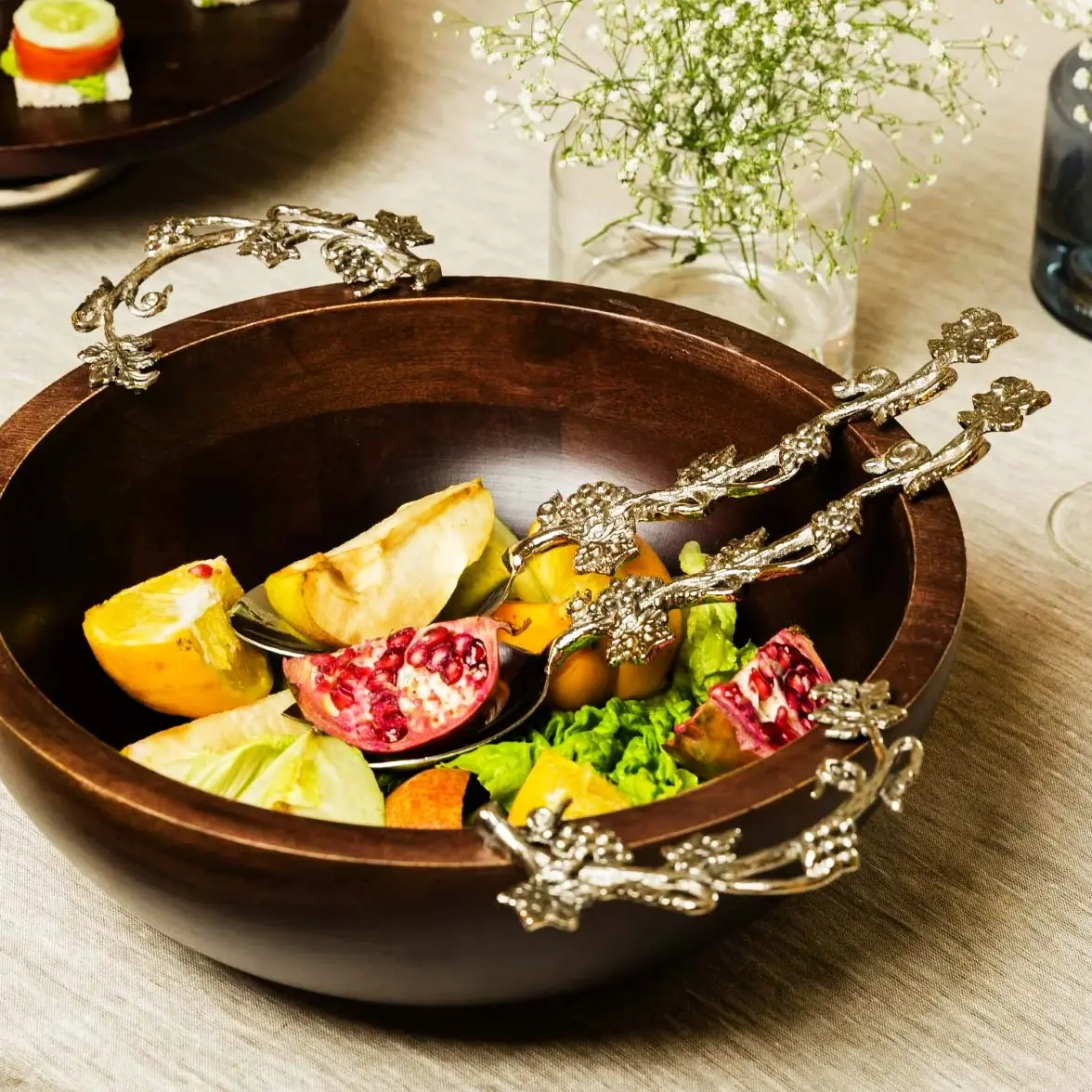 Çatal sofra takımı salata servisi kaşık sofra kullanımı için sıcak satış nikel kaplama kek sunucu bıçak düğün parti dekor için