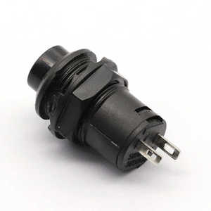 12mm 3A 125VAC 1.5A 250VAC DS-425B nero interruttore a pulsante di ritorno automatico momentaneo con combinazione 1NC interruttore di Reset plastica - Product Image 3