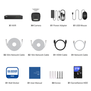 ANNKE 8CH 3K(5MP) Sistema de 4 cámaras CCTV con 2TB preinstalado AI Smart Dual Light POE IP Cámara de seguridad con audio - Product Image 3