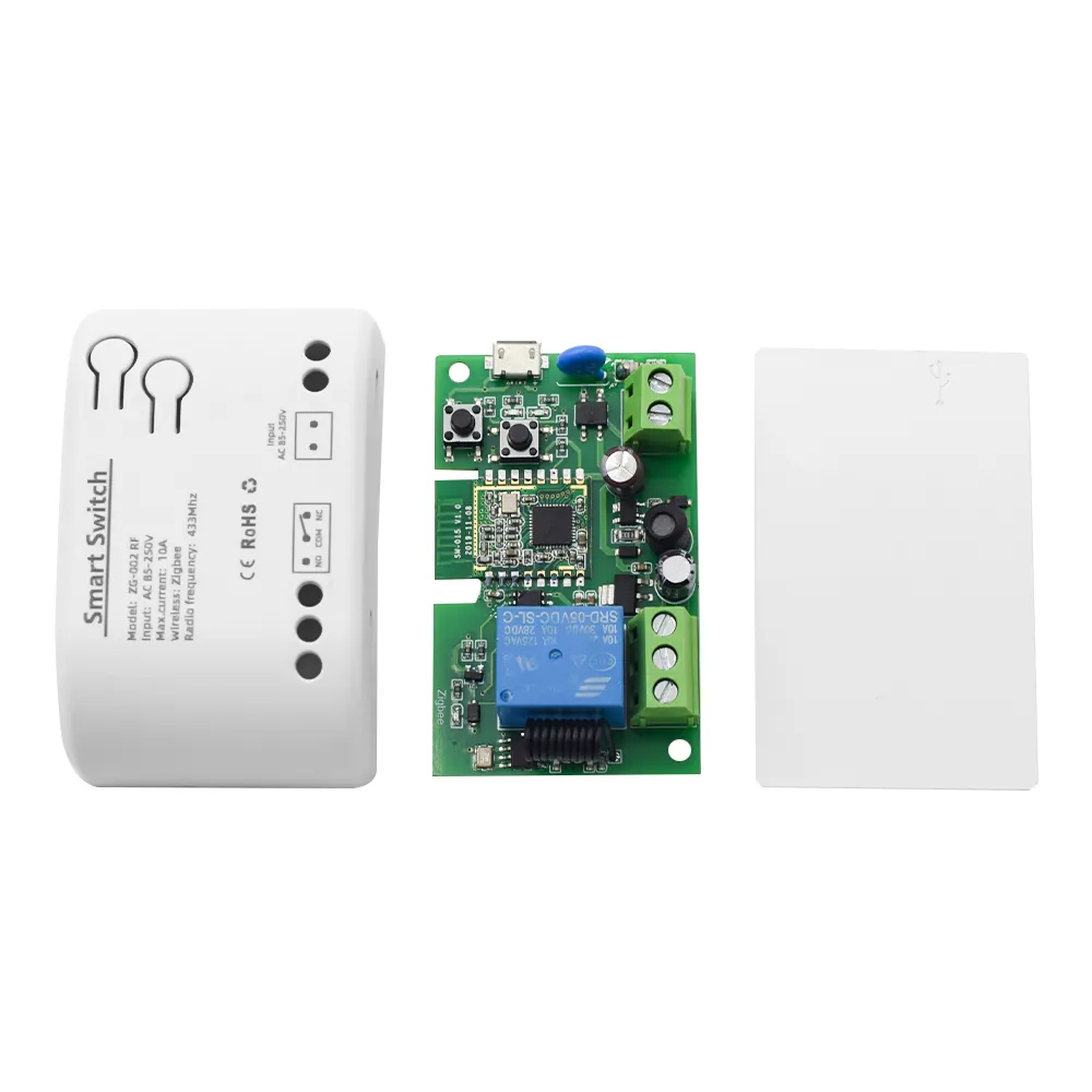 ZigBee3.0 Interruptor remoto inteligente 1 CH 85-250V RF Receptor 110V 220V WiFi APP Abridor de puerta de garaje controlado por voz
