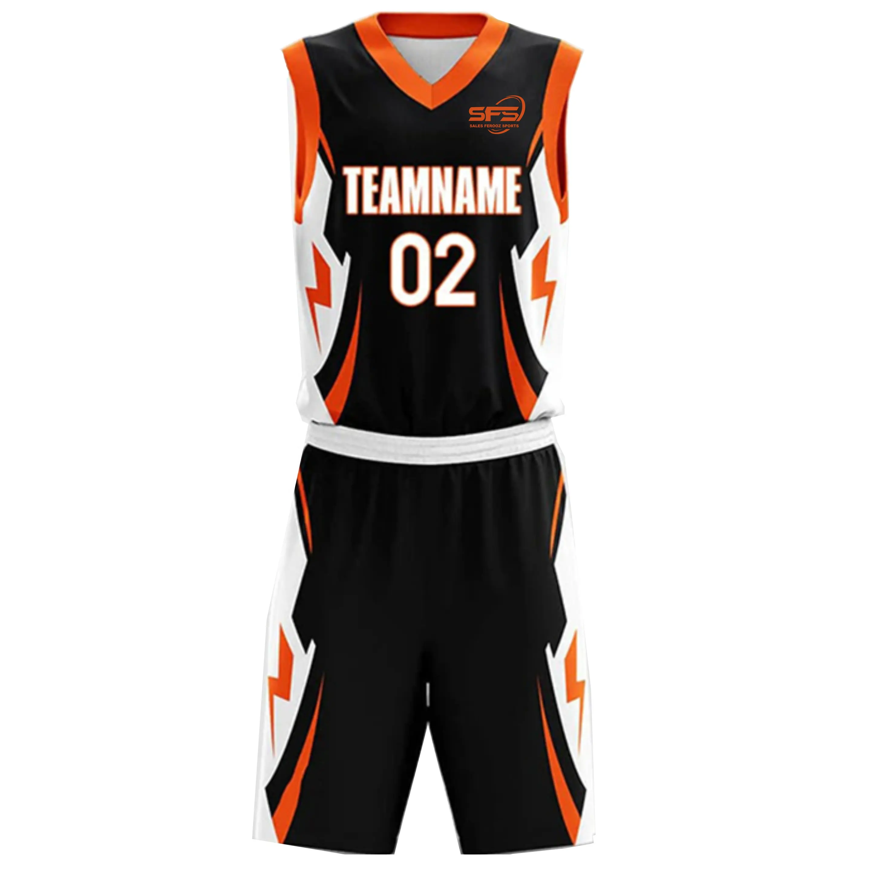 Individuelles neues einzigartiges Design sublimierte individuelle Basketballsets Design billige Basketballuniform SFS-BU-007