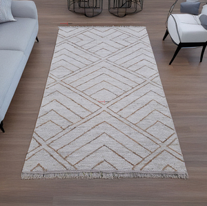 Sıcak satış el yapımı jüt halılar doğal Carpets jüt kilim özel boyut işlemeli alan kilim setleri oturma odası kilim satılık