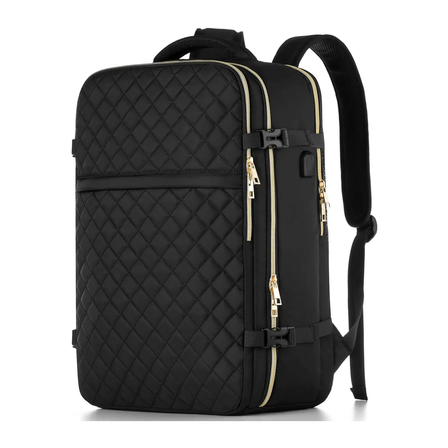 Mochila de viagem grande feminina, mochila de mão aprovada para voos, mochila escolar casual resistente à água anti-roubo, ideal para 17 polegadas