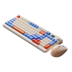 2.4G Wireless Dual Mode Knob Display Keyboard Mouse Mechanical Feel Silent Office <strong>Computer</strong> Keyboard and Mouse Set - Product Image 1