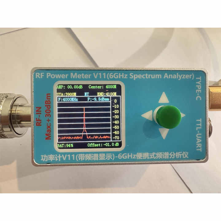 Pengukur daya RF 2 dalam 1 tipe N V11 & penganalisis spektrum 6GHz (Unit utama + kabel tipe-c) untuk pengujian EMC