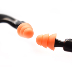 NRR 22dB Banded Silicone Ear <strong>Plugs</strong> Premium Quality Reusable Hearing Protection with Noise Reduction Function <strong>USA</strong> Based Stock - Product Image 3