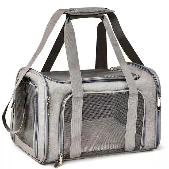 Wholesale Cheap Foldable Portable Oxford Pet Carrier Dog Cat Travel Pet Carrier Bag