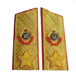 Durable Shoulder Epaulettes With <strong>Hook</strong> and <strong>Loop</strong> Backing Embroidered Epaulettes Shoulder <strong>Straps</strong> for Service Uniform - Product Image 4