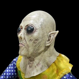 Tùy chỉnh Halloween kinh dị cosplay mặt nạ thực tế ông già với hiệu suất hói đạo cụ Khủng Bố Phong Cách chú hề mặt nạ - Product Image 6