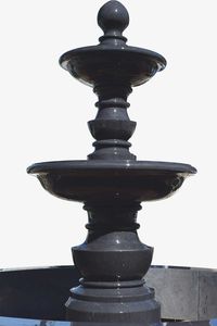 豪華な装飾のための手作りの屋外ガーデン水機能エレガントな黒と白の大理石の噴水