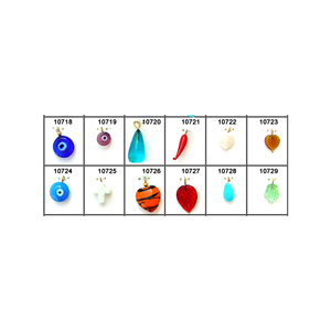 Yüksek kaliteli Lampwork meyve kolye cam boncuk takı yapımı ve dekoratif zanaat projeleri için renkli tasarımlar toplu miktar - Product Image 3