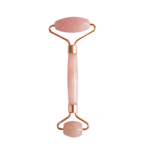 Promosyon fiyat doğal kristal taş gül kuvars yeşim rulo yüz aracı masaj yeşim rulo ve yüz için gua sha set - Product Image 2