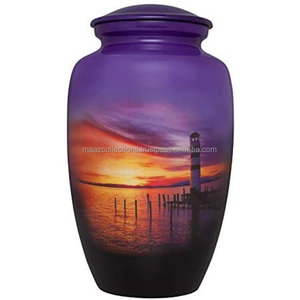 High Quality American Style Metal Cremation Urn Medium Size Keepsake for <strong>Human</strong> Ashes Wholesale <strong>Feral</strong> Supplies - Product Image 4