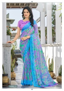 New Design Set Wise Available Chiffon <strong>Sari</strong> for Online Sale - Product Image 4