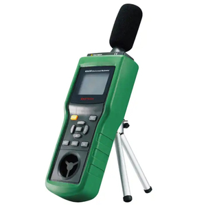 MASTECH MS6300 dijital çok fonksiyonlu çevre test cihazı sıcaklık nem rüzgar hızı hava hacmi ses seviyesi ve anemometre - Product Image 4