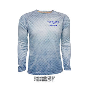 Oem Vòng cổ cá mú vui câu cá Áo sơ mi thăng hoa New Bass câu cá Áo sơ mi cho nam giới Slim Fit Câu Cá t Áo sơ mi - Product Image 2