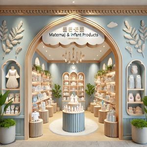 婴儿用品零售店定制商店配件生产商店固定装置婴儿零售店零售桌子