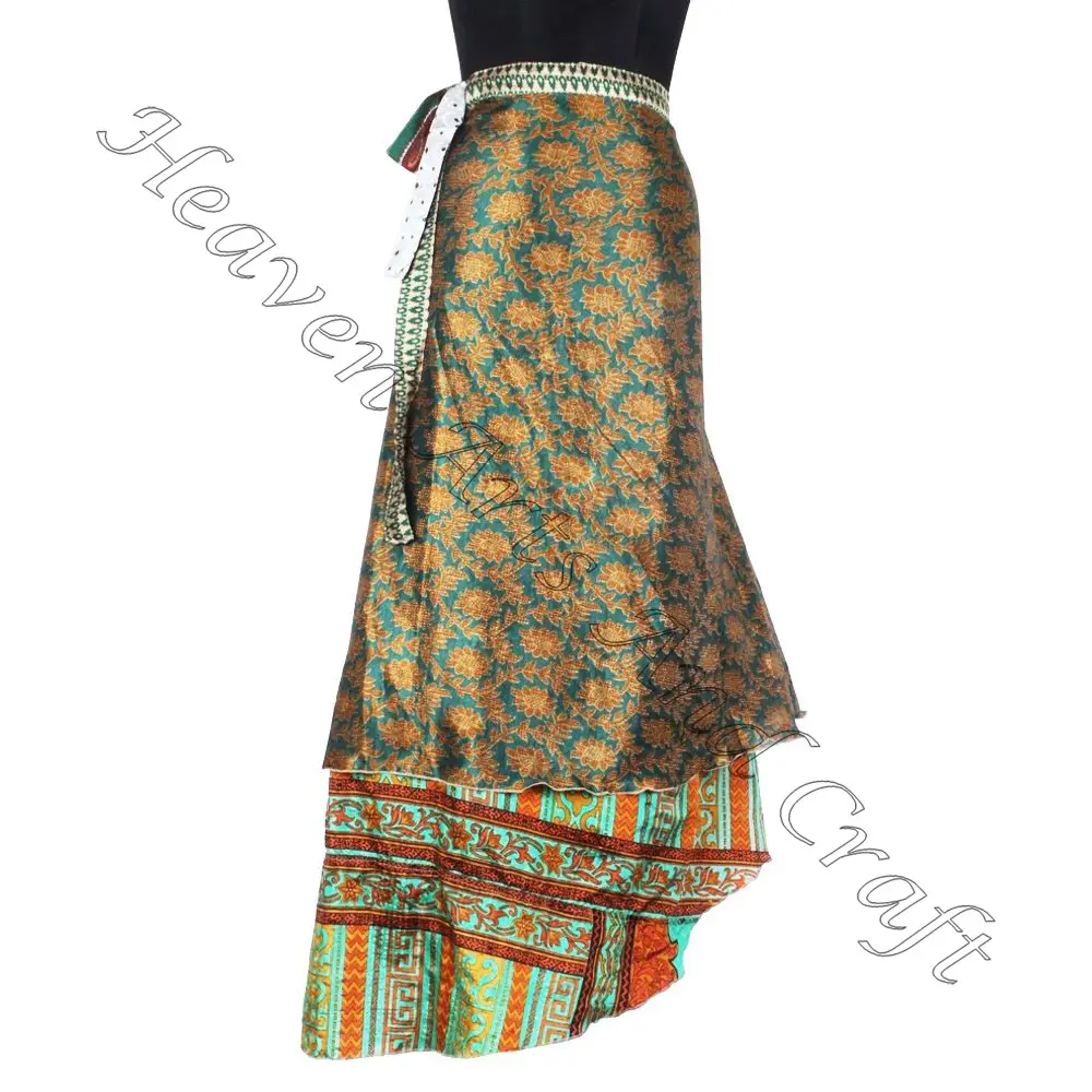 Silk Skirt Wholesale Suppliers Magic Wrap Skirts Online boho stylish multi color summer wear comfortable fashion hippie style