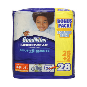Goodnites bebekler gece Bedwetting iç çamaşırı S/M büyük XL 44 34 28