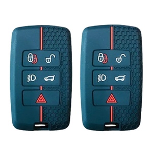 เคสกุญแจซิลิโคน5ปุ่มสำหรับ Land Rover Range Rover Vogue Discovery Jaguar F PACE Type XJ - Product Image 1