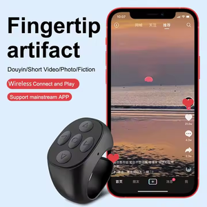TikTok BT telefon uzaktan kumandası kamera Selfie Video kayıt için kaydırma halkası müzik kontrol cihazı garaj uzaktan kumanda kılıfı dahil - Product Image 3