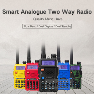 Baofeng-Walkie Talkie de 5W, Radio FM con escáner portátil opcional, transceptor UV5R de doble banda - Product Image 5