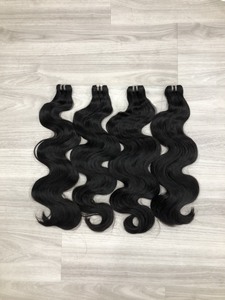 Luxury Curl Super Double Drawn Hair Machine Made Wigs,Ombre Color Body Wave Raw Human Hair Extensions With <strong>Bangs</strong> - Product Image 4