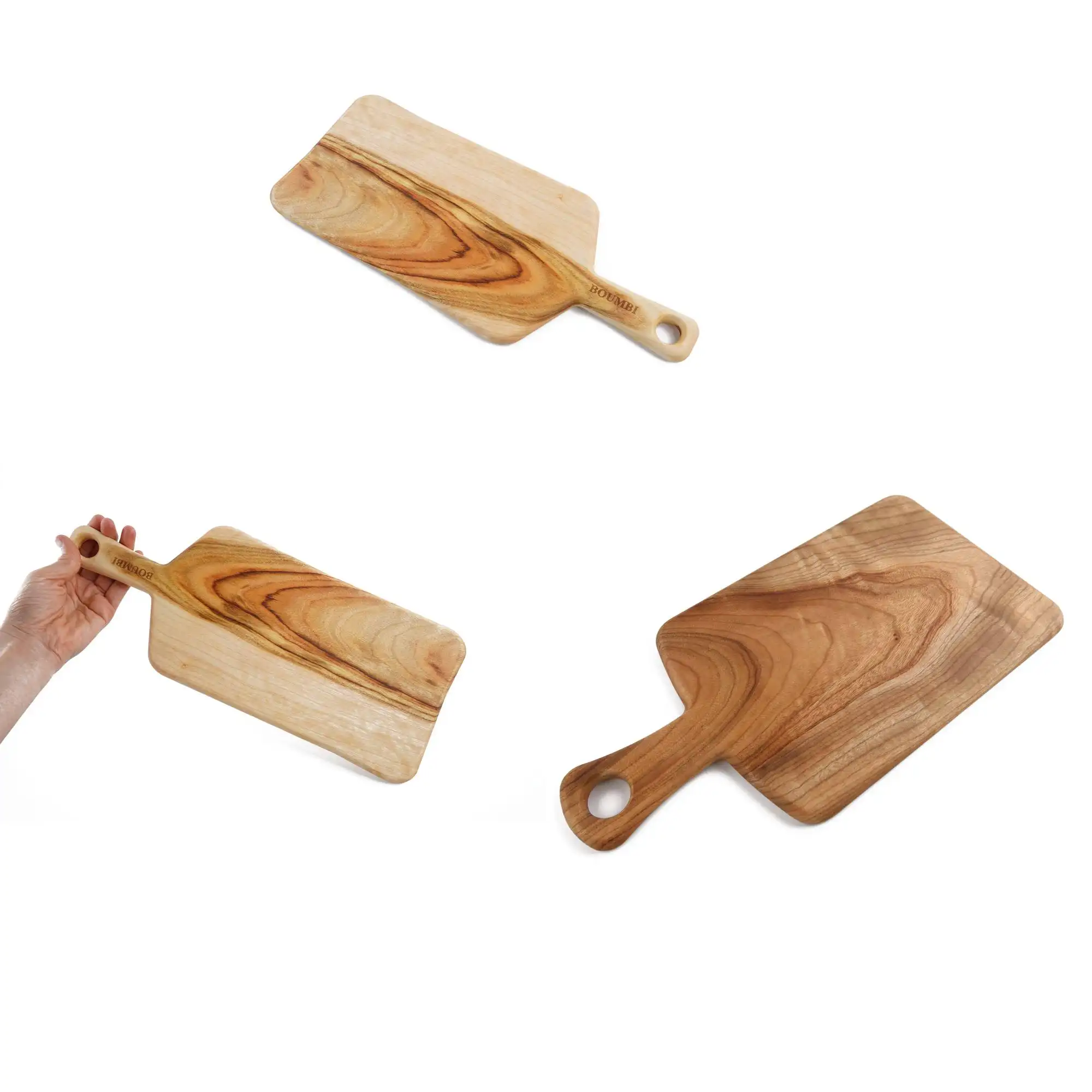 Fabriqué en Corée Planche à découper en bois de laurier de camphre parfumé avec poignée Planche en bois de camphre avec poignée