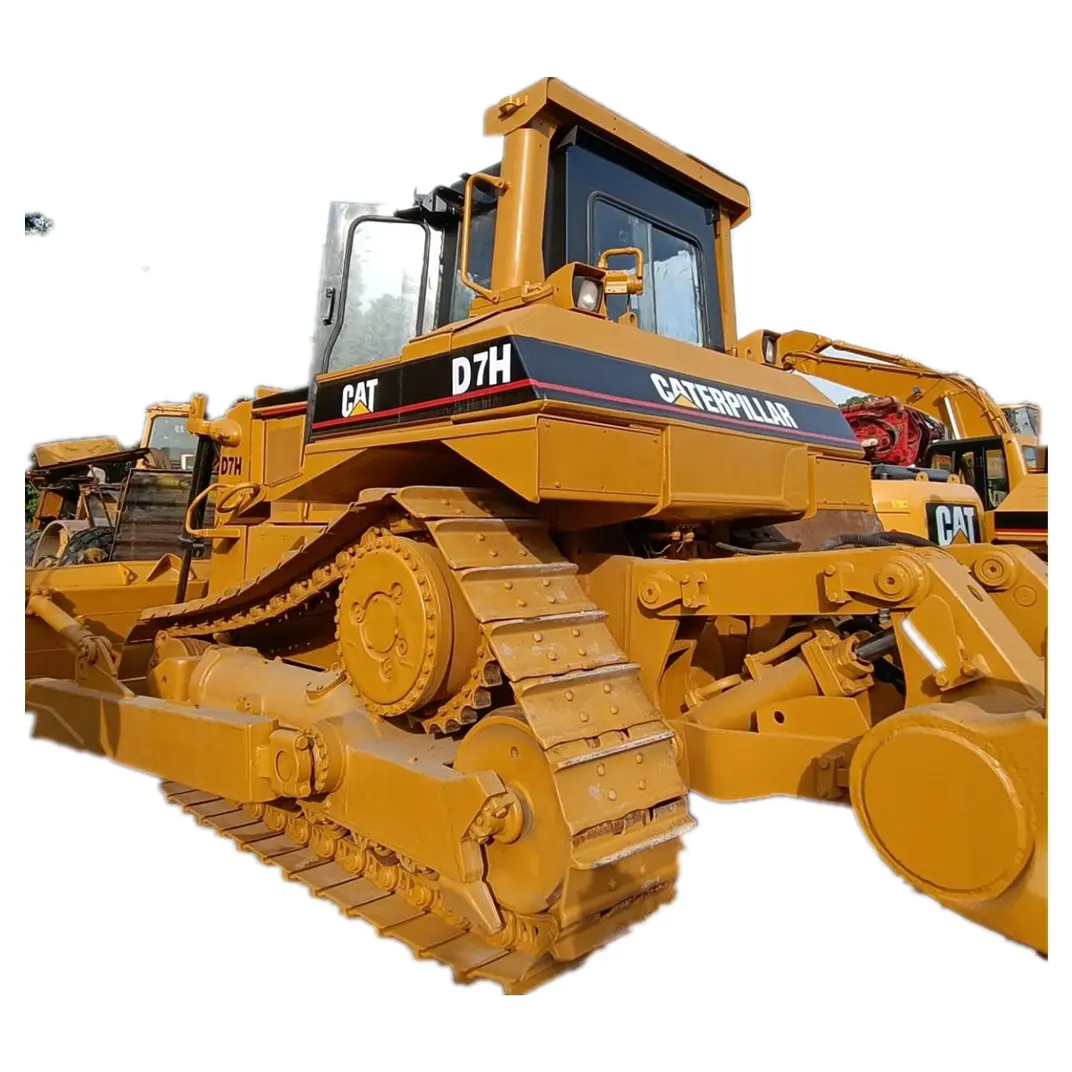 Usado CATD7 bulldozer original Caterpillar terraplenagem máquinas CATD7H trator dozer com desempenho estável do ripper na China