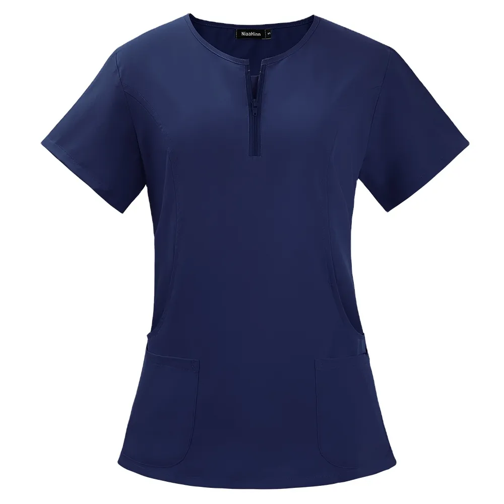 OEM diseña sus propios uniformes médicos Tops Mujer Hospital Enfermera Jogger Scrub Uniformes Conjuntos Uniforme de belleza para mujeres