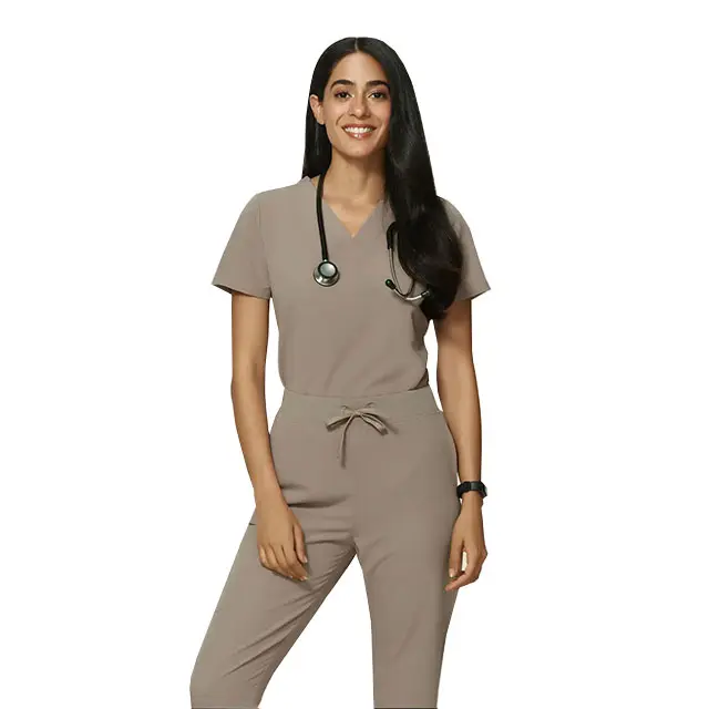 Uniformes de enfermagem esfrega direto da fábrica moda personalizada médica superior esfrega conjuntos de uniformes hospitalares penteados