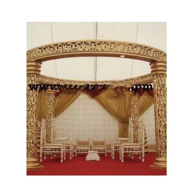 Prix les moins chers Mandap de mariage en fibre avec luxe conçu pour la décoration de mariage utilise Mandap par les exportateurs