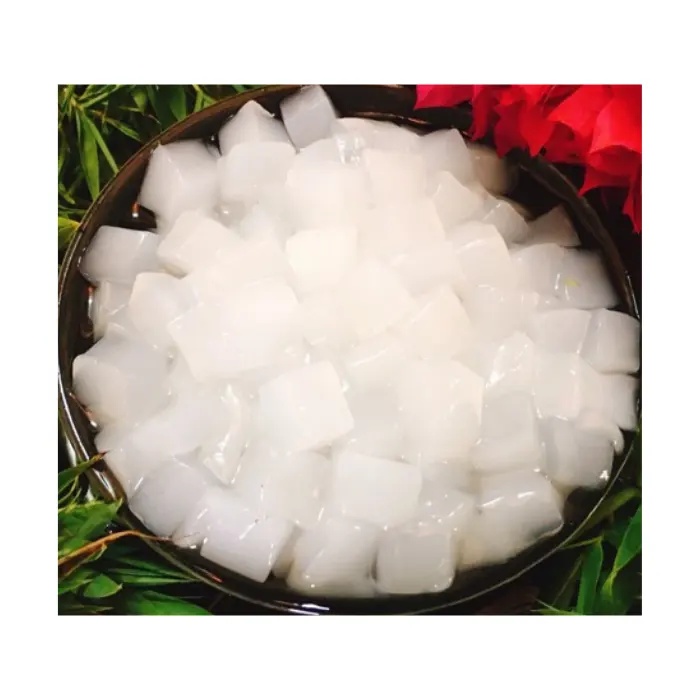 Nata De Coco Rasa Segar Premium dengan Sirup Ringan Digunakan untuk Minuman Segar dan Teh Susu dengan Rasa Alami