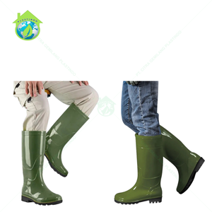 Người bán tốt nhất ssbo grosir cao cấp màu xanh lá cây an toàn khởi động rắn cắn kháng, không thấm nước & chống trượt giày dép cho nông nghiệp & làm vườn - Product Image 2