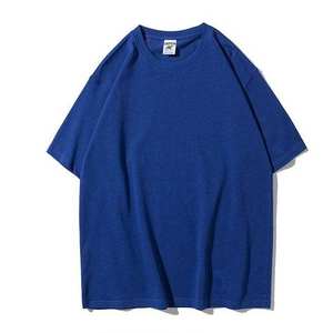 premium embroidered logo <strong>UK</strong> and US <strong>sizes</strong> heavy cotton solid color oversized loose tshirt - Product Image 6