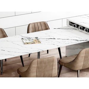Nhà Máy Bán buôn cao cấp cắt lớn Hiện Đại Trắng calacatta nhân tạo Quartz slab Countertop sàn chống cháy thân thiện với môi 5-năm - Product Image 4