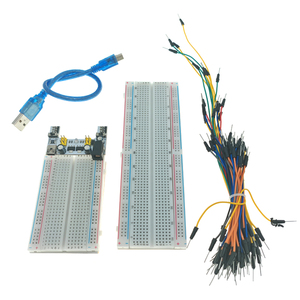 MB-102 Breadboard MB102 400 830 punto senza saldatura PCB Bread Test sviluppare Dupont line DIY per arduino laboratorio SYB-830 - Product Image 2