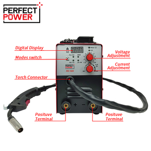 2合1多功能数字焊机焊剂芯焊机110V 220V 120A MIG焊机 - Product Image 4