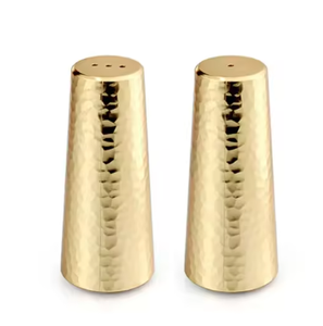金属製スプリンクラー塩ペッパーシェーカー2個セット家庭用キッチン用品ダイニングテーブルデコサービング使用 - Product Image 2