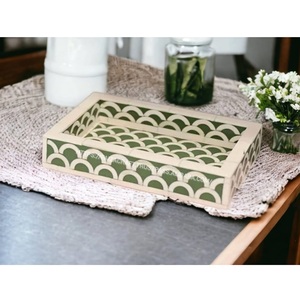 ถาดฝังเรซินไข่มุกแม่กระดูกเหมาะสำหรับร้านตกแต่งบ้านขายต่อ - Product Image 1