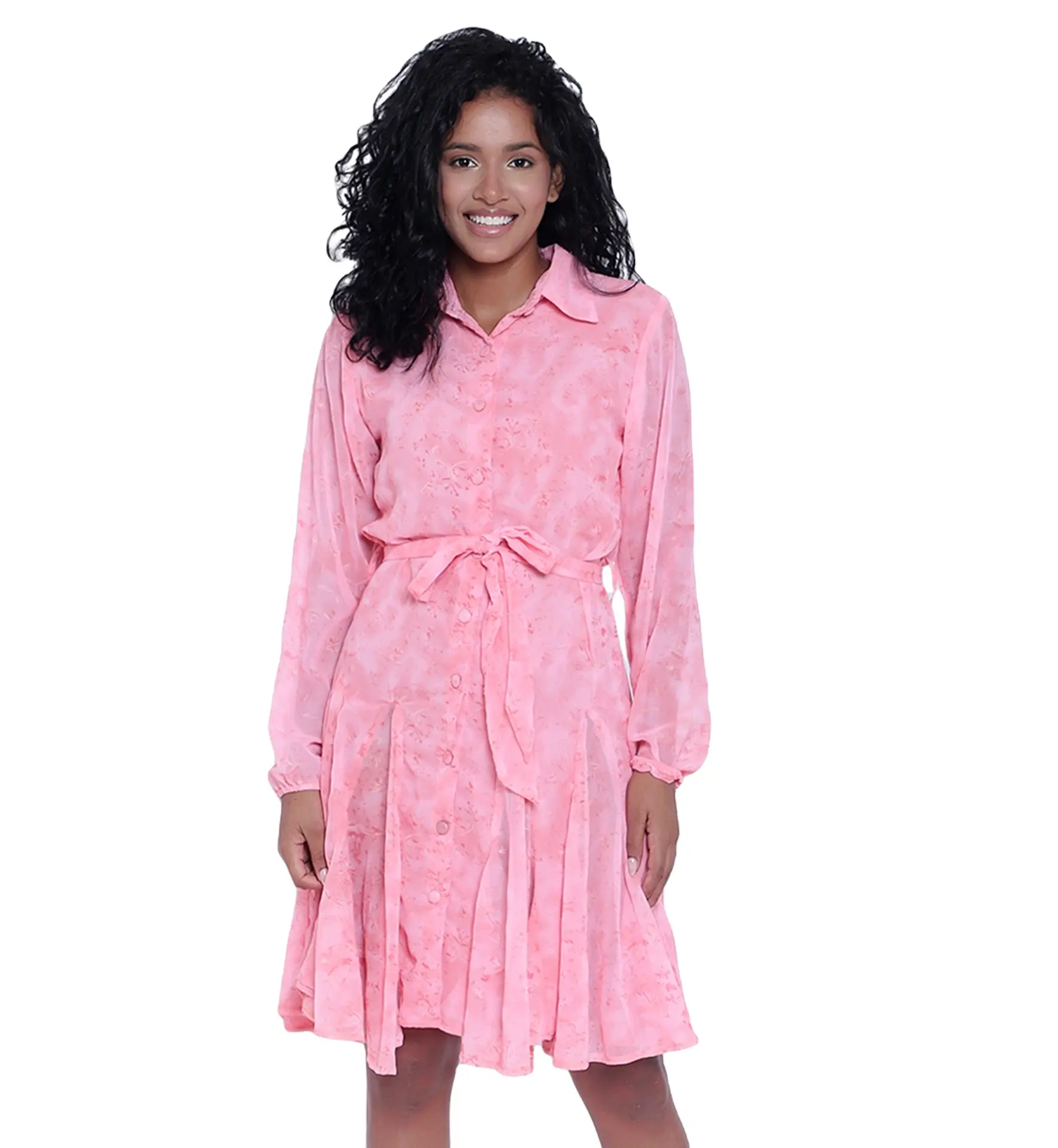 Dernier modèle de Robe décontractée d'été pour femmes Robe midi vintage bohème à manches longues et col imprimé Robe de plage Robe personnalisée