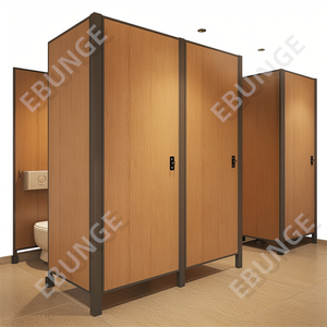 EBUNGE就学前<span class=keywords><strong>WC</strong></span>トイレパーティション保育園トイレキュービクルウッドトイレパーティション